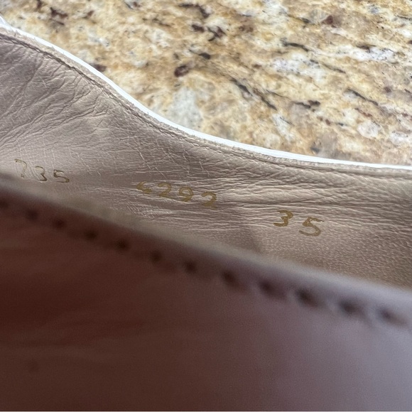 CHANEL Lace-Up Patent Leather White Black Platform Derby Shoes 35 100% Auth. - Picture 7 of 16